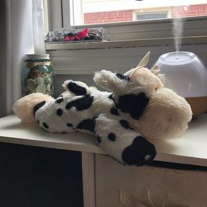 Black laying cow stuffed animal!